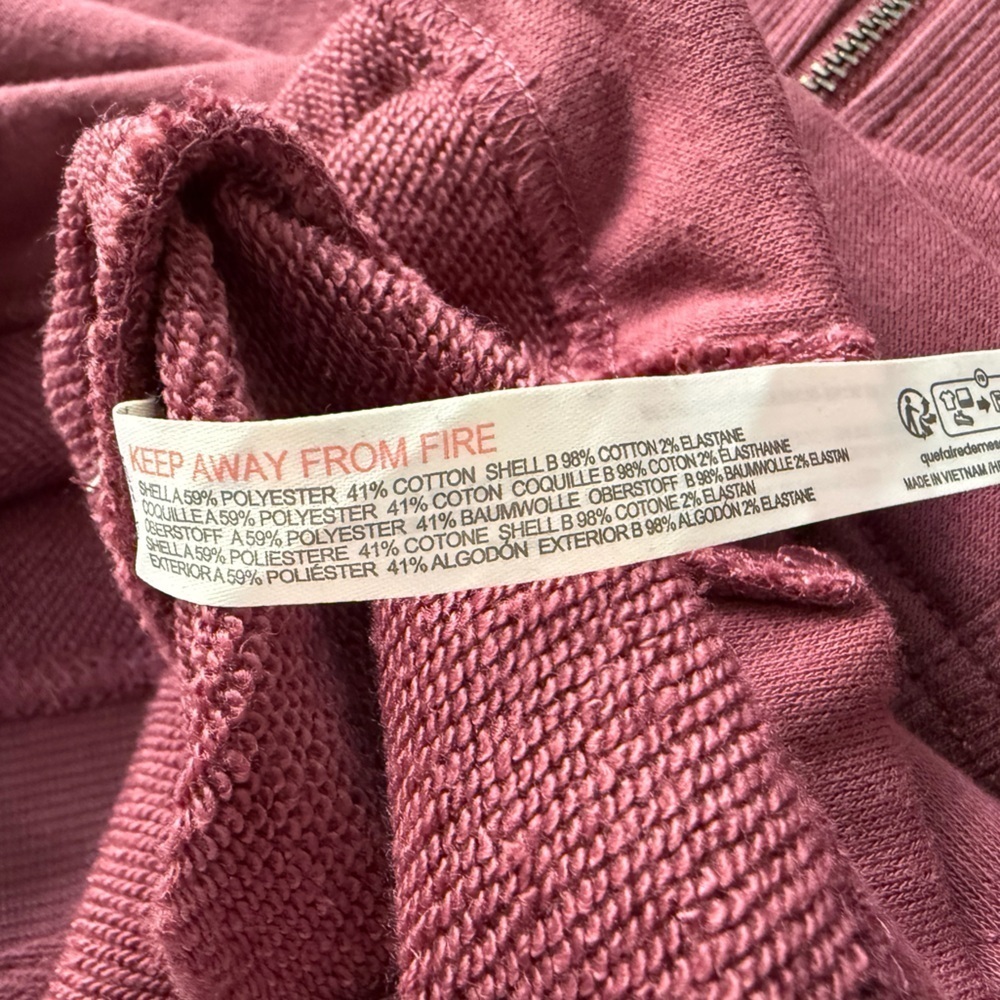 NWT Anthropologie Daily Practice Long-Sleeve Pop Trick Dress Burgundy Size M - Picture 13 of 13